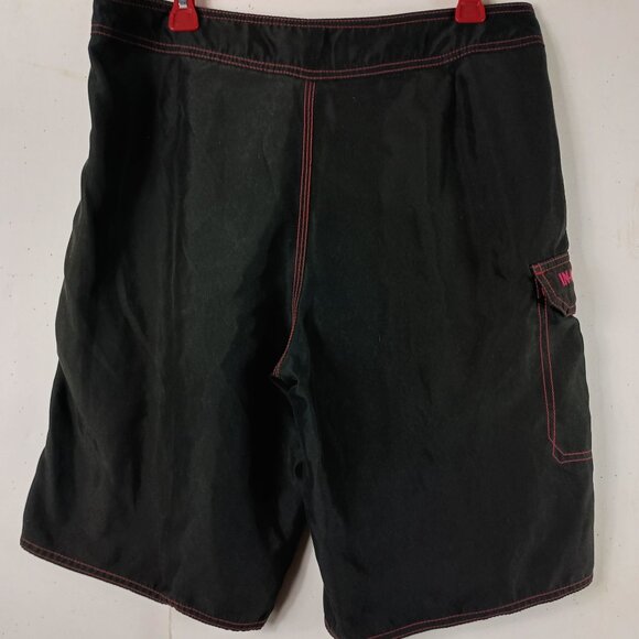 In-N-Out Burger Boardshorts Mens L 35 Black Graphic Swim Trunks Surf Skater - Picture 6 of 8
